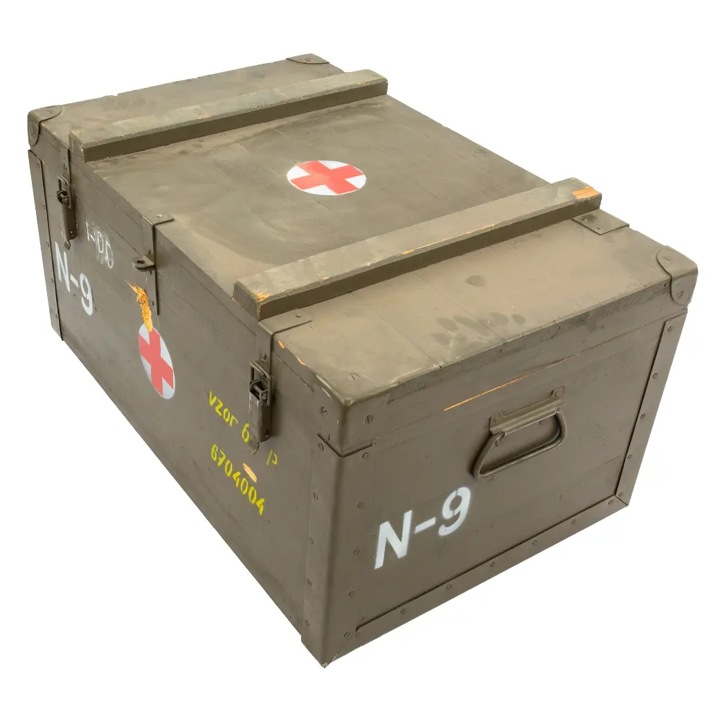 Czech Army Wooden Medical Box | 31